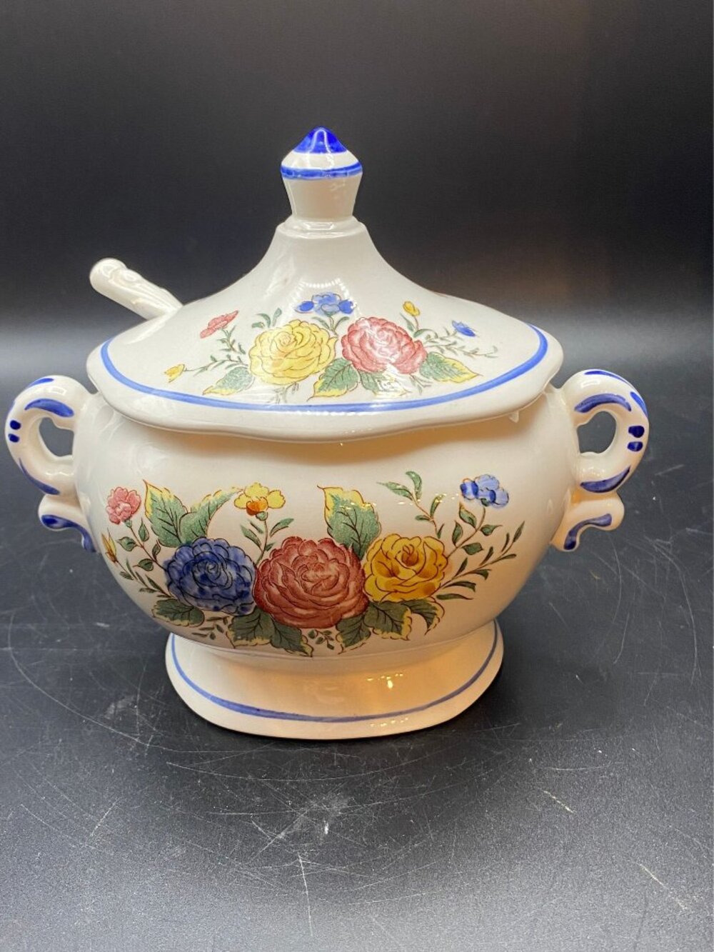 Floral Soup/Gravy Tureen